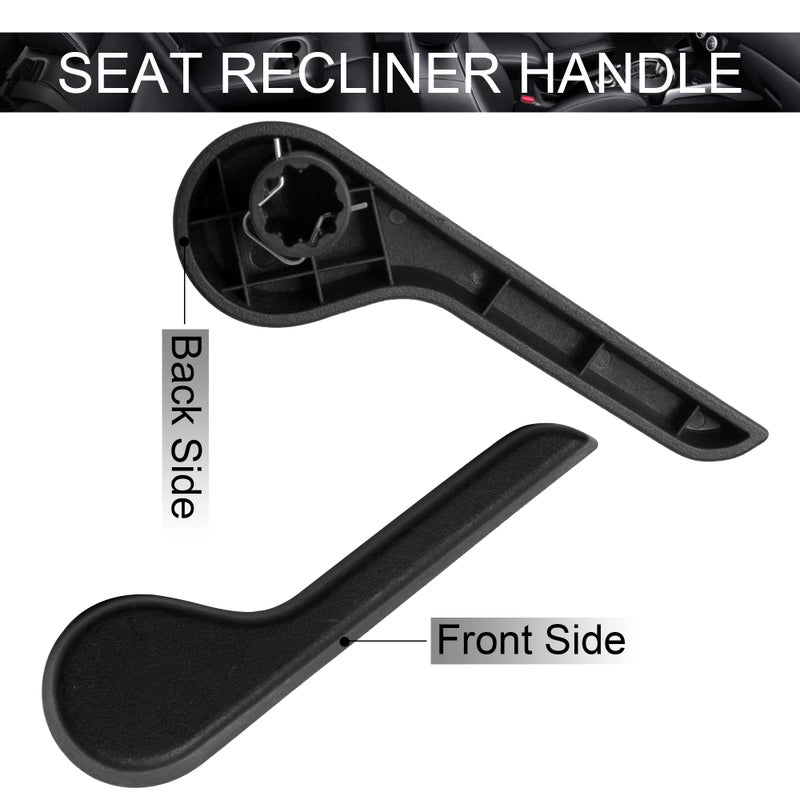 HUSUKU Seat Recliner Handle RH Passenger Side Front Ebony for Chevy GMC Pickup Truck SUV (Black) Replaces: 15232598 OE GM-2511B-FL - Image 3